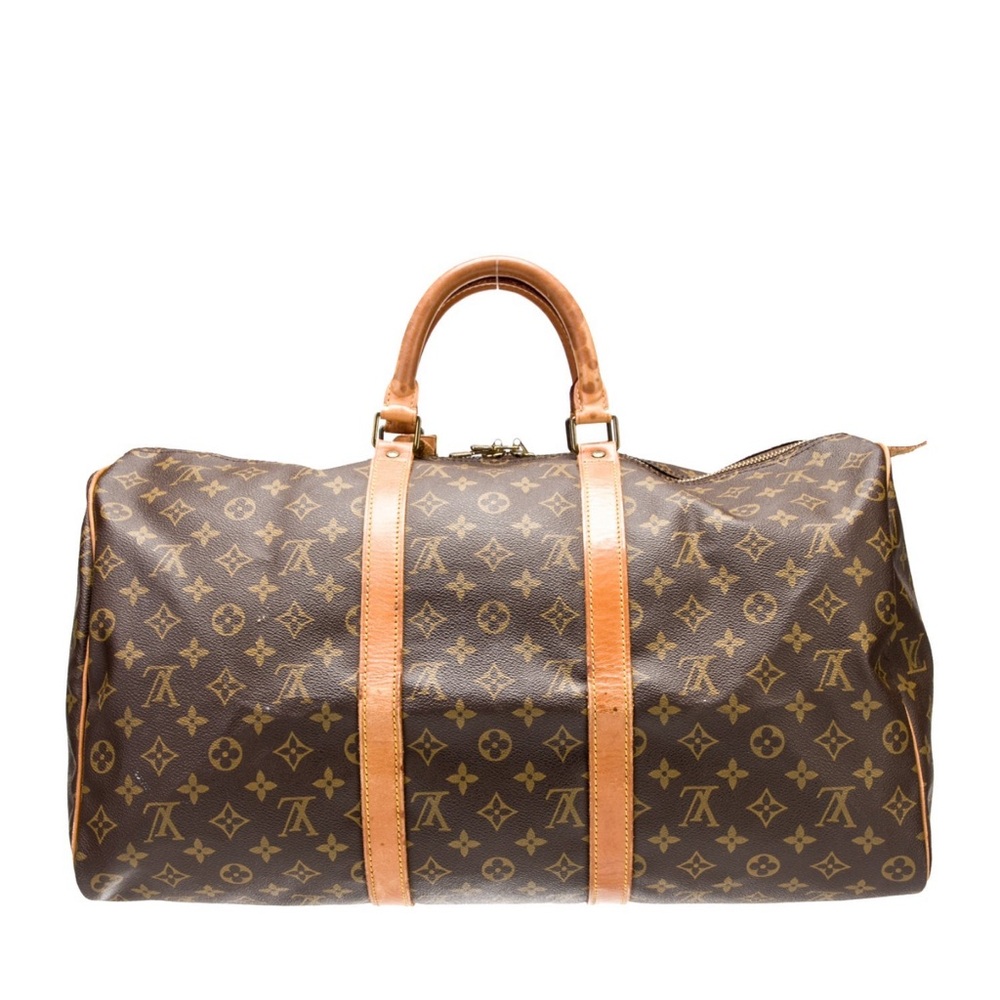 Louis Vuitton Brown Monogram Keepall Duffel Bag